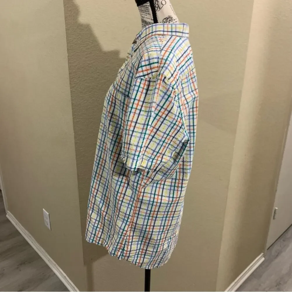 Banana Republic short sleeve button‎ down large